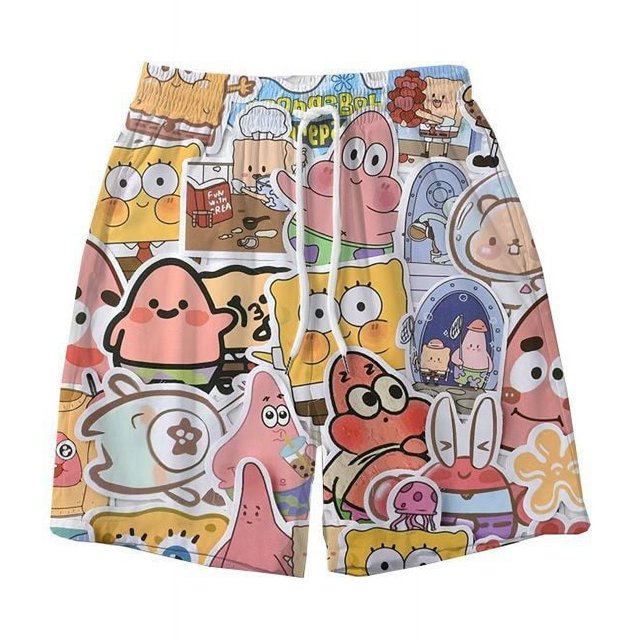 Pantalones cortos KT Hello Kitty para hombre y mujer, pantalones de playa holgados de verano, pantalones cortos de baloncesto, pantalones deportivos casuales de cinco puntos para hombre