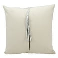thumbnail image 3 of Nourison Couture Natural Hide Arabic Geometric Silver/White Throw Pillow, 3 of 3