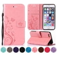 thumbnail image 2 of Funda tipo cartera con tapa para niñas para Apple iPhone 14 13 12 Mini 11 Pro Max SE 2020 X XR XS 8 7 6 6S Plus 5S, funda trasera de cuero con soporte D04E Tan Jianjun unisex, 2 of 2
