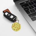 thumbnail image 6 of Naloa Floral Squirrel Print Round Keychain Keychain Key Ring, Key Tag, Key Chain Bulk for Gift Accessories (Round), 6 of 7