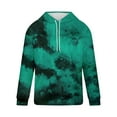 thumbnail image 3 of Mens Tie-Dye Hoodies & Sweatshirts Big and Tall S-4X Casual Pullover Long Sleeve Fleece Hoodie Plus Size Basic Comfy Sweatshirt with Pocket, 3 of 4