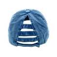thumbnail image 6 of Empire Cove Womens Distressed Washed Ponytail Caps Hats Vintage Relaxed Fit Navy, 6 of 6