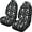 Black Dog Paws, variant on Xoenoiee Black Dog Paws Print Car Accessories Car Seat Covers for Women Men, Front Bucket Seat Cover Protection Universal Fit, for Trucks SUV Van Car Decoration