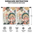 thumbnail image 2 of Blackout Kids Curtains,Tropical Pioneer Flower Pattern Childrens Insulated Curtains Set Of 2,Bedroom Essentials,Toddler Room Decor 42x54in(106x137cm), 2 of 5