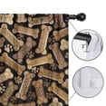 thumbnail image 4 of Blackout Kids Curtains,Dog Bones and Dog Footprints Childrens Insulated Curtains Set Of 2,Bedroom Essentials,Toddler Room Decor 42x63in(106x160cm), 4 of 4