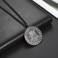 thumbnail image 4 of EUEAVAN Black Viking Runes Odin Stainless Steel Necklace Vintage Jewelry, 4 of 6