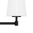 thumbnail image 3 of Hunter - Nolita 3-light Matte Black, Medium Size Vanity Light, Dimmable, Modern Style, for Bedrooms, Dining, Living Rooms - 48055, 3 of 6