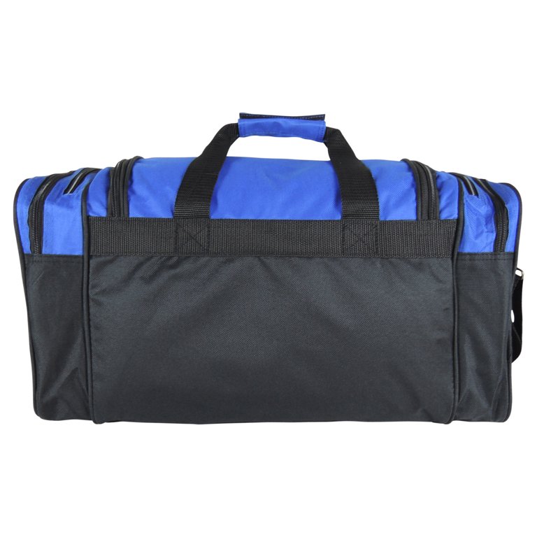 Dalix 20 inch Sports Duffle Bag with Mesh and Valuables Pockets Royal Blue