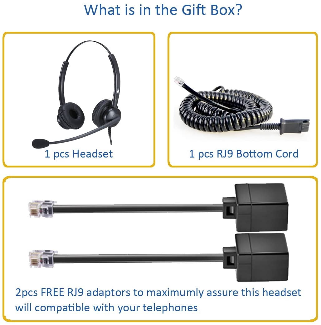 Cisco IP Phone Compatible Headset with 