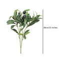 thumbnail image 3 of Zukuco 4pcs Artificial Olive Branches Olive Branch Stems Faux Olive Branches for Vases Tabletop Greenery Stems for Wedding Bouquets Home Decor, 3 of 7