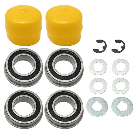 Anxingo Front Wheel Bearing Bushing Kit Replacement for John Deere LA100 L105 LA115 LA125 for Wheels with 1.375 Rim and 0.750 Axle Sizes