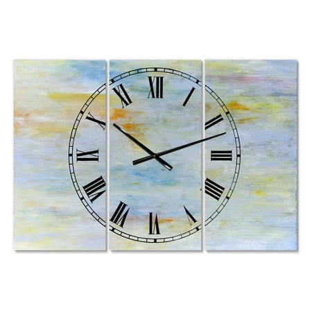 Designart 'Gently Down the Stream' Oversized Modern Wall Clock