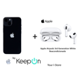 thumbnail image 1 of Apple iPhone 14 PLUS 128 (Incluye Protector de Pantalla KeepOn + Apple Airpods 3rd Generation White) BLACK NEGRO Apple REACONDICIONADO, 1 of 5