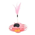 thumbnail image 2 of Teaser de plumas para gatos, suministros de entrenamiento para mascotas con rotación de 360  degree, juguete para hacer ejercicio, vaso para gatitos y gatos , rosa Yinane  Vaso de burlas de gato, 2 of 8
