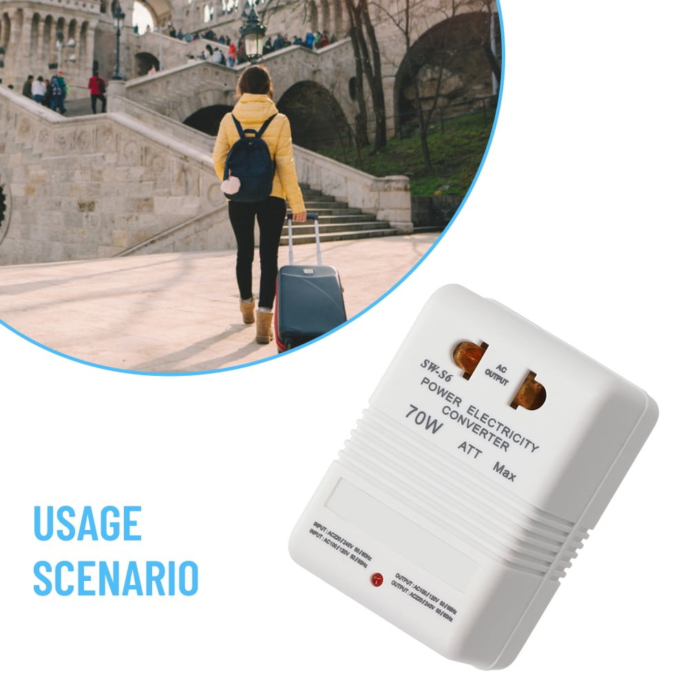 110V/120V To 220V/240V Step-Up&Down Voltage Converter 70W Transformer Travel