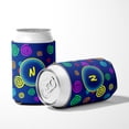 thumbnail image 5 of Letter N Initial Monogram - Blue Swirls Can or Bottle Beverage Insulator Hugger, 5 of 5