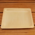 thumbnail image 3 of BambooMN 10.4" x 8.5" x 0.78" Disposable Wood Rectangle Plates/Dishes - 1,000 Pieces, 3 of 7