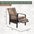 thumbnail image 4 of Hanover Cedar Ranch Recliner with Camo Cushions, 4 of 10