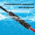 thumbnail image 3 of Waterproof UV Resistant Cable Mc4 Connector Photovoltaic Extension Cable, Cable (14Awg Red + Black 1 Each 3 Meters (10Ft)), 3 of 5