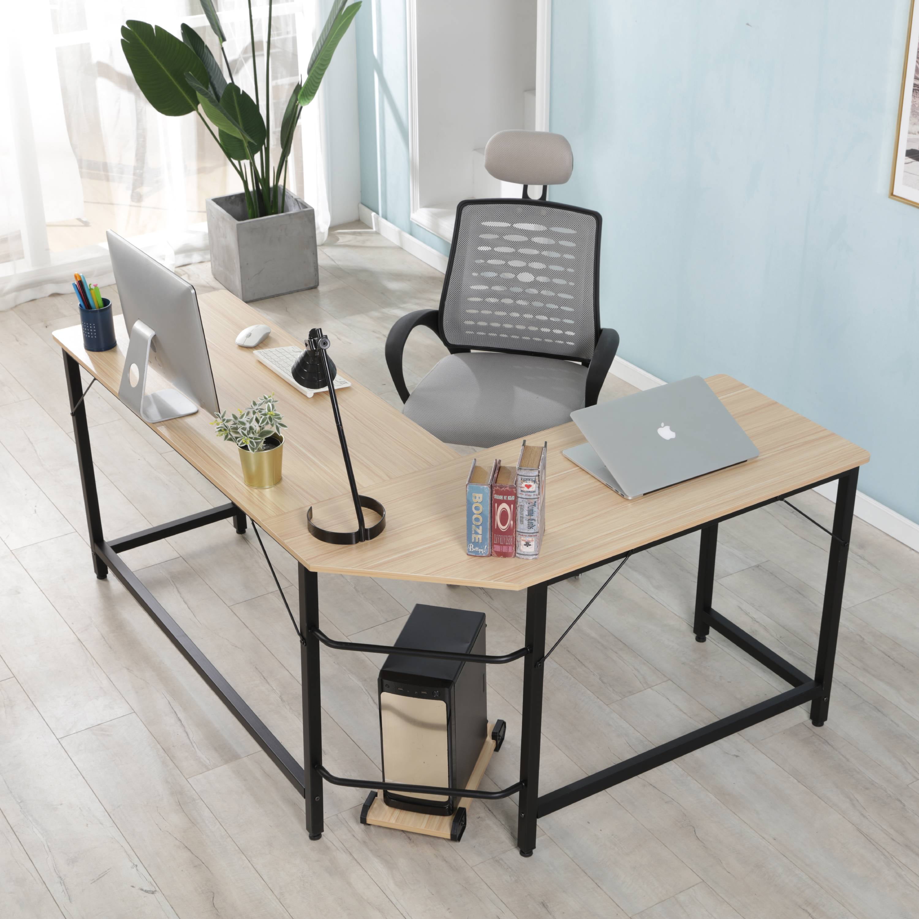 Merax 66 L Shaped Desk Corner Computer Desk Study Writing Desk