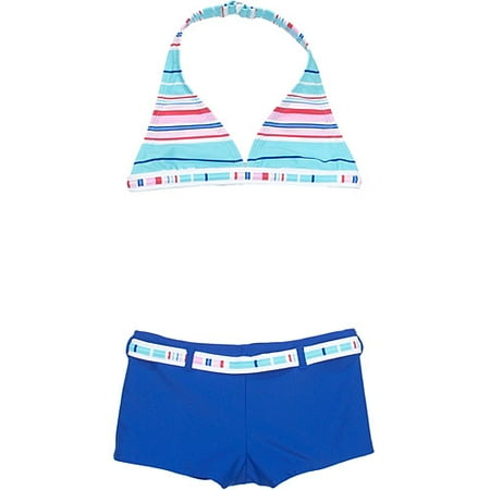 Sand n' Sun - Girl's Country Club Stripe Two-Piece Bathing Suit