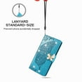 thumbnail image 5 of Allytech Compatible with Google Pixel 8 Case Embossed Diamond Butterfly Glitter Bling Case with Card Holder Stand Flip Wallet Shockproof Protective Cover for Google Pixel 8 5G Crystal Blue, 5 of 9