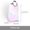 thumbnail image 3 of Waterproof Collapsible Laundry Hamper, Dream Watercolor Pink Aluminum Handle Laundry Bag Storage Basket, 50L, 3 of 6