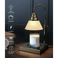 thumbnail image 3 of Hestia Magic Candle Warmer Lamp, Height Adjustable for Yankee Candle Jar & 3 Wick Large Jars, Soot-Free Scent Release - Timer & Dimmable Candle Lamp, w/ 50 Watt Bulb Included, 110-120V (Gold, Dimmer), 3 of 3