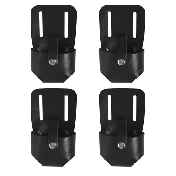 4Pcs Heavy Duty Waterproof Tool Pouch Organizers Tape Measure Belt Attachment PU Leather For Construction Workers
