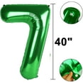 thumbnail image 2 of 40 Inch Green Large 7 Number Balloons Dark Green, Big Foil Number Balloons, Giant Helium Happy 17th 27th Birthday Party Decorations for Man and Women, Huge Mylar Anniversary Party Supplies, 2 of 16