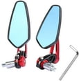 thumbnail image 1 of Espejos para motocicleta de 7/8" y 22 mm, espejos laterales de aluminio, espejos universales con extremo de mango trasero, 1 par, rojo Zhivalor WLJ-0199, 1 of 4