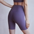 thumbnail image 4 of Toystoory Women Sport Shorts Home Gym Training Clothing Waist Short Yoga Color Solid Workout Accessory Cycling High Pant Legging Ciclismo No.1, 4 of 6