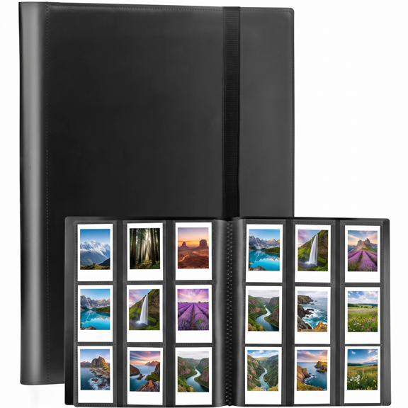 432 Pockets Photo Album for photo album, suitable for most cameras (black)
