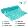 thumbnail image 2 of Alfombra de baño WELTRXE Pebbles, antideslizante, 90 x 40 cm, color verde azulado, para ducha, 2 of 7