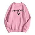 thumbnail image 3 of Women's Sweatshirts 2025 Mama Sweatshirt Long Sleeve Crewneck Drop Shoulder Pullover Tops Sweatshirt for Women, 3 of 5