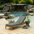 thumbnail image 2 of ARDEN Foam Outdoor Chaise Lounge Cushion, 21 x 72, made with ProFoam, Rain-proof, Fade Resistant, Sapphire Morrison Floral, 2 of 9