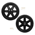 thumbnail image 3 of 2 ruedas de goma negras para carrito de compras, repuesto para carrito utilitario, ruedas de repuesto, accesorios para carrito rodante, ruedas de placa de alta resistencia, 3 of 5
