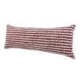 thumbnail image 5 of Ox Bay Merlot Wispy Ways Throw Pillow, Red / Cream, 14" x 36", 5 of 9