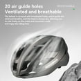 thumbnail image 6 of ROCKBROS Cycling Helmet Keel Structure Hardcore Protection One-piece 3D Lining Modling Quick-release Magnetic Buckle Bike Helmet, 6 of 17