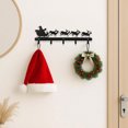 thumbnail image 4 of 【Christmas Metal Wall Decor】Santa Claus with Reindeer Sleigh - Festive Holiday Home Decoration for Living Room, Bedroom, Entryway, 4 of 13