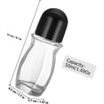 thumbnail image 2 of ABCISI 4 Pcs 50Ml Glass Roll on Bottles, Empty Rollerball Containers for DIY Deodorant Essential Oils Perfume & Skincare Making, Refillable Roller Ball Containers with Black Caps, 2 of 7
