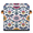 Multicolor 2, variant on CURLYOOT Mexican Cube Storage Bin 11 Inch Fabric Storage Cube for Shelves Decorative Ethnic Mexico Floral Foldable Basket with Leather Handle for Closet Shelves Organizer