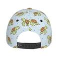 thumbnail image 6 of Daiia Cartoon Sea Turtle print Baseball Cap Men Women Golf Dad Hat Adjustable Original Classic Low Profile Hat Unconstructed Plain Cap, 6 of 9