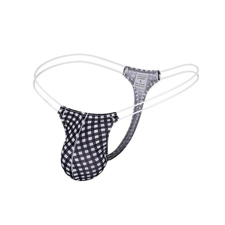 Men's Crotchless Underwear With Open Pouch - Sexy Backless Lingerie Briefs In Nylon/Spandex Blend