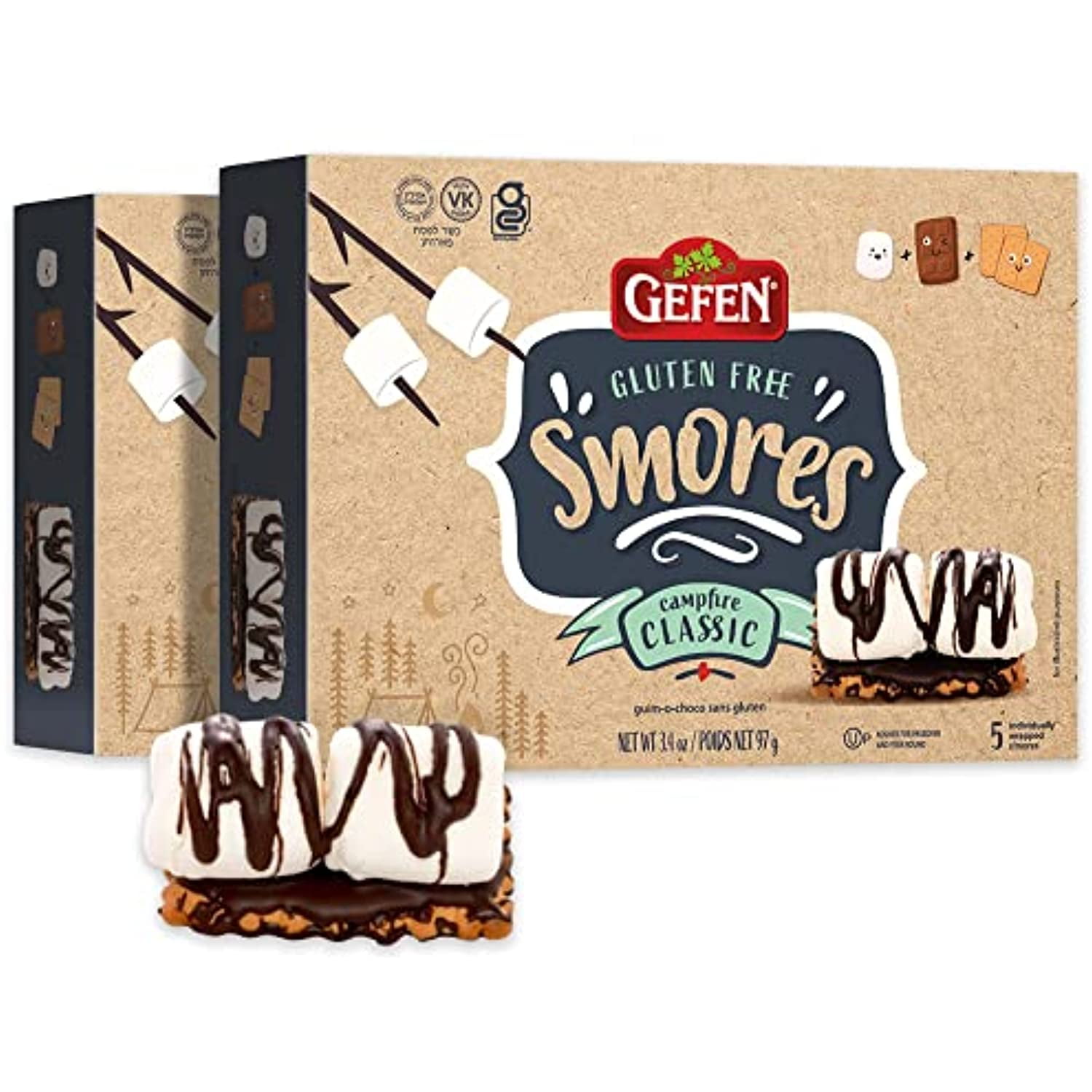 Gefen Gluten Free Smores Cookie With Marshmallow & Chocolate Drizzle (2
