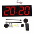 thumbnail image 2 of Double Sided LED Clock, Accurate Timekeeping, High Accuracy Temperature Display, Plexi Glass Panel, ARM Processor, 50m Visible Distance, ABS Material, 100~240V US Plug, 5V, 2 of 8