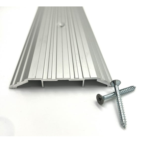 CBW Doors Waterproof Anodized Aluminum Entrance Threshold - Heavy Duty - 4 inch Wide 1/2 inch Height- 60 inch Length.