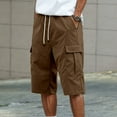thumbnail image 2 of Men's Cargo Shorts Outdoor Work Pants With Multiple Pockets Summer Casual Comfortable Lightweight Breathable, 2 of 9