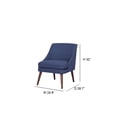 thumbnail image 7 of A&D Home Dana Linen Accent Chair, Blue, 7 of 7