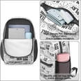 thumbnail image 4 of Basketball and Heart White Pattern 17" Waterproof Oxford School Backpacks for Teens, S-Shape Padded Straps, for School, Travel, Hiking, Camping, 4 of 4
